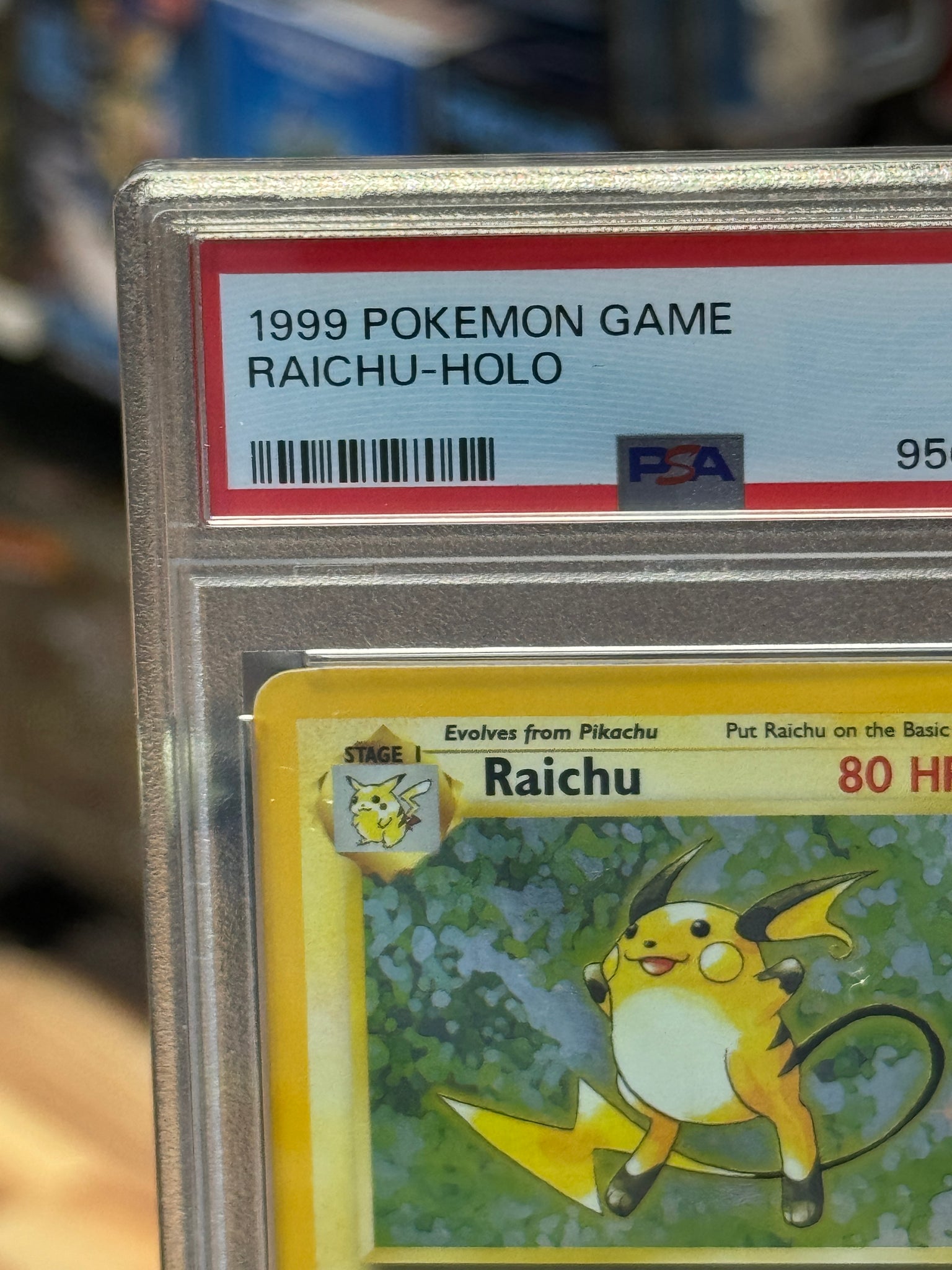 Raichu Holo 16/102 (Wizard, Pokemon 1999) ** PSA Graded 6 **| Bitz & Buttons Raichu Holo 16/102 (Wizard, Pokemon 1999) ** PSA Graded 6 **| Bitz & Buttons