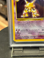 Alakazam Holo 1/102 (Wizard, Pokemon 1999) ** PSA-Bewertung 6 ** 