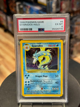 Gyarados Holo 6/102 (Wizard, Pokemon 1999) ** PSA Graded 6 **