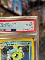 Gyarados Holo 6/102 (Zauberer, Pokemon 1999) ** PSA-Bewertung 6 ** 