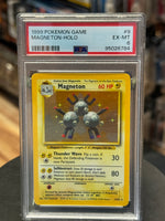 Magneton Holo 9/102 (Wizard, Pokemon 1999) ** PSA Graded 6 **