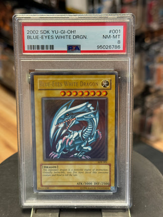 SDK-001 Blue Eyes White Dragon 2002 (Kazuki, Yu Gi Oh) ** PSA Graded 8| Bitz & Buttons SDK-001 Blue Eyes White Dragon 2002 (Kazuki, Yu Gi Oh) ** PSA Graded 8| Bitz & Buttons