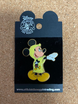 Yellow Rain Poncho Mickey (Disney, Pin Traders) - Bitz & Buttons