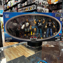 Smack Down! Steve Austin, Booker T, John Cena & Eddie Guerrero (WWE Elites, Mattel) **SEALED**
