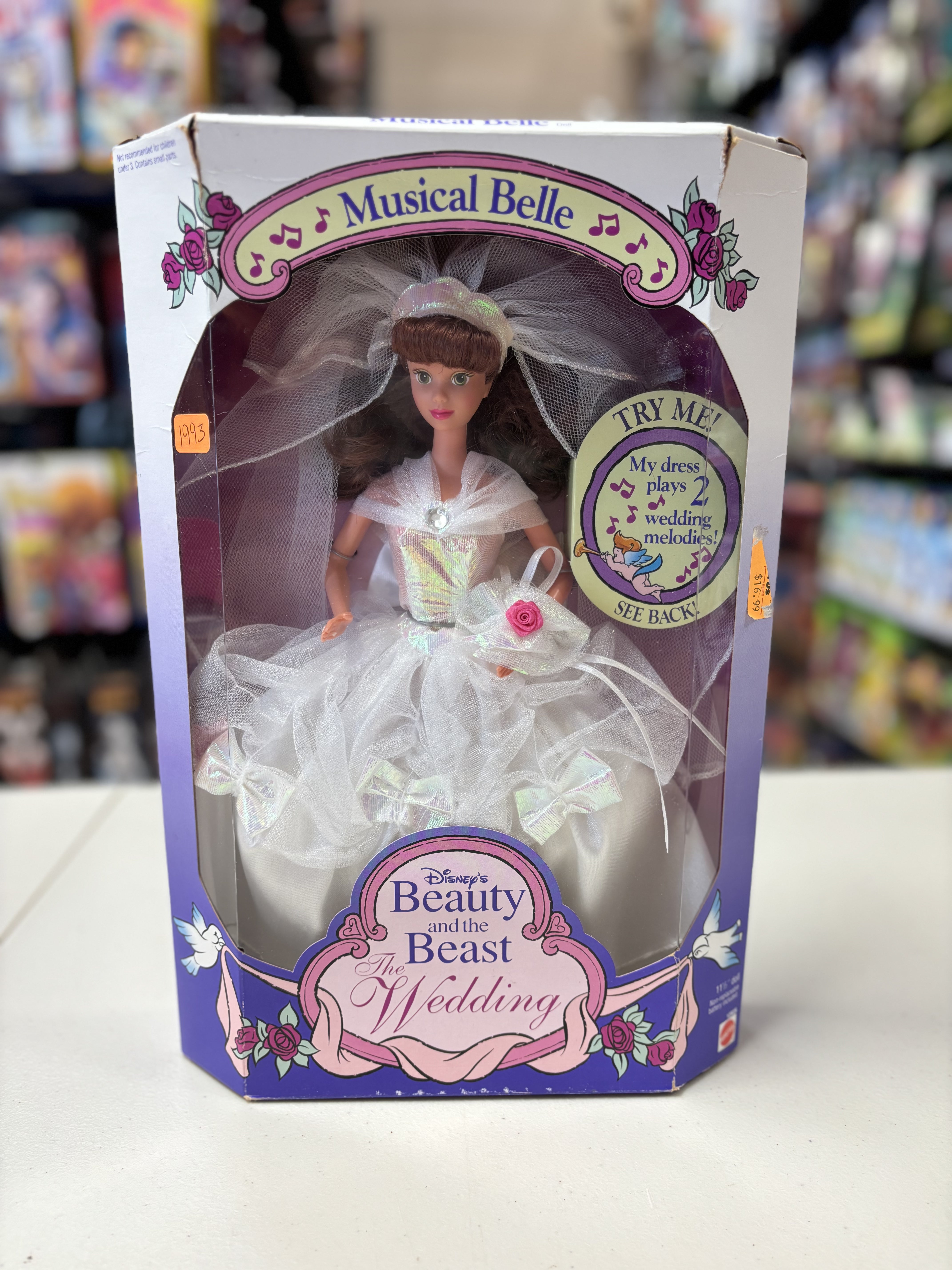 ミュージカルベル Musical Belle (Disney, Mattel) Sealed| Bitz & Buttons