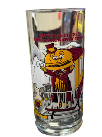 Mayor McCheese Runaway Train (Vintage Happy Meal Glasses, McDonalds) - Bitz & Buttons