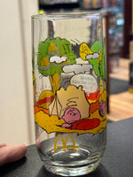 Snoopy & Woodstock Camping (Vintage Happy Meal Glasses, McDonalds)