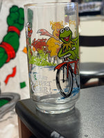 Kermit the Frog on Bike Muppets (Vintage Happy Meal Glasses, McDonalds)