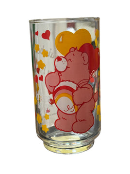 Cheer Bear Care Bears (Vintage Happy Meal Glasses, Burger King)