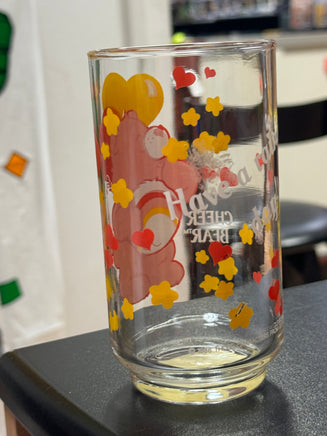 Cheer Bear Care Bears (Vintage Happy Meal Glasses, Burger King) - Bitz & Buttons