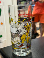 Ronald McDonald Saves Falling Star (Vintage Happy Meal Glasses, McDonalds)