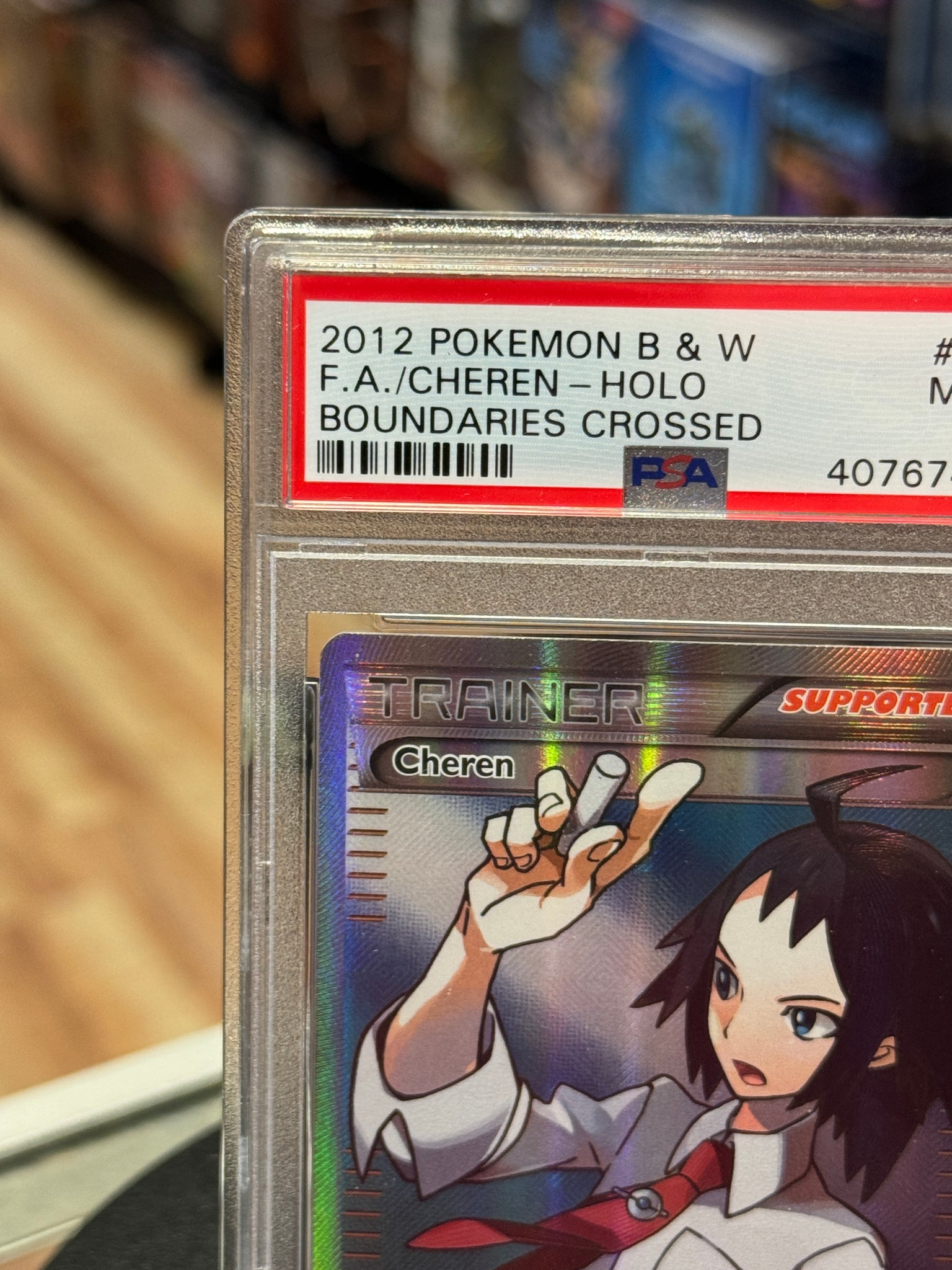 cheren pokemon card FA Cheren Holo 148/149 (Boundaries Crossed B&W, Pokemon) ** PSA Graded| Bitz & Buttons