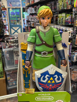 Link 20" Figure with Shield & Sword (World of Nintendo Zelda, Jakks Pacific)