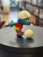 Soccer Smurf (Vintage PEYO, Schleich) - Bitz & Buttons