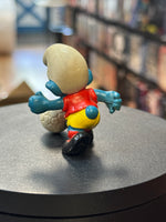 Soccer Smurf (Vintage PEYO, Schleich) - Bitz & Buttons