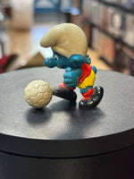 Soccer Smurf (Vintage PEYO, Schleich) - Bitz & Buttons