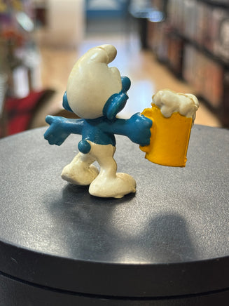Beer Mug Smurf (Vintage PEYO, Schleich) - Bitz & Buttons