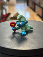 Baby Smurf with Rattle (Vintage PEYO, Schleich) - Bitz & Buttons