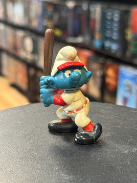 Baseball Batter Smurf (PEYO, Schleich) - Bitz & Buttons