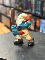Baseball Batter Smurf (PEYO, Schleich) - Bitz & Buttons