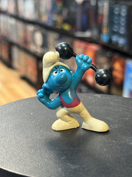 Dumbbell Gymnast Smurf (PEYO, Schleich) - Bitz & Buttons
