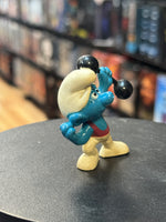 Dumbbell Gymnast Smurf (PEYO, Schleich) - Bitz & Buttons