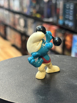 Dumbbell Gymnast Smurf (PEYO, Schleich) - Bitz & Buttons