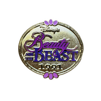 Logo „Die Schöne und das Biest“, 1991, gegossenes Schlüsselband (Walt Disney World, Pin Traders)