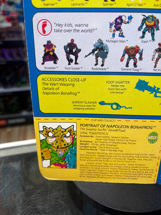 Napoleon Bonafrog (Vintage TMNT NInja Turtles, Playmates) SEALED - Bitz & Buttons