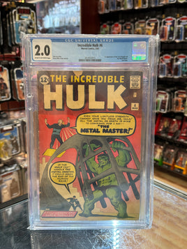 The Metal Master #6 (Incredible Hulk, Marvel Comic 3/63) **CGC Graded 2.0**