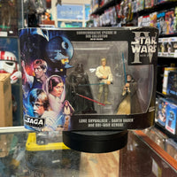 Luke Skywalker, Darth Vader und Obi Wan 6839 (Star Wars Saga-Sammlung, Hasbro) VERSIEGELT 