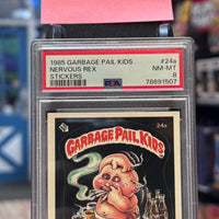 Nervous Rex #24a NM-MT 1985 (Garbage Pail Kids, TOPPS) **PSA 8**