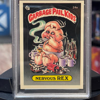 Nervous Rex #24a NM-MT 1985 (Garbage Pail Kids, TOPPS) **PSA 8**