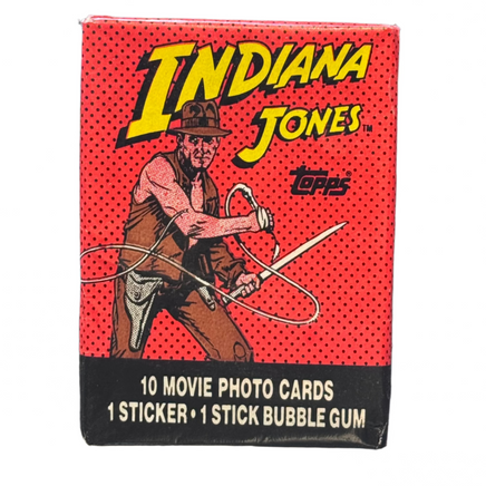 Indiana Jones Card Pack (Vintage Topps Movie Card, Lucasfilm) - Bitz & Buttons