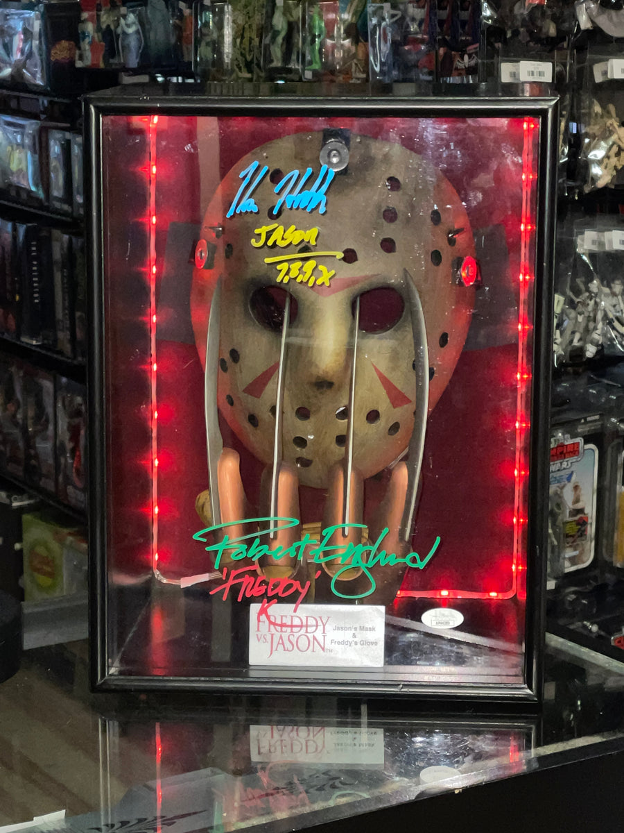 Robert Englund & Kane Hodder Signed Replica (Freddy VS Jason, NECA) *J ...