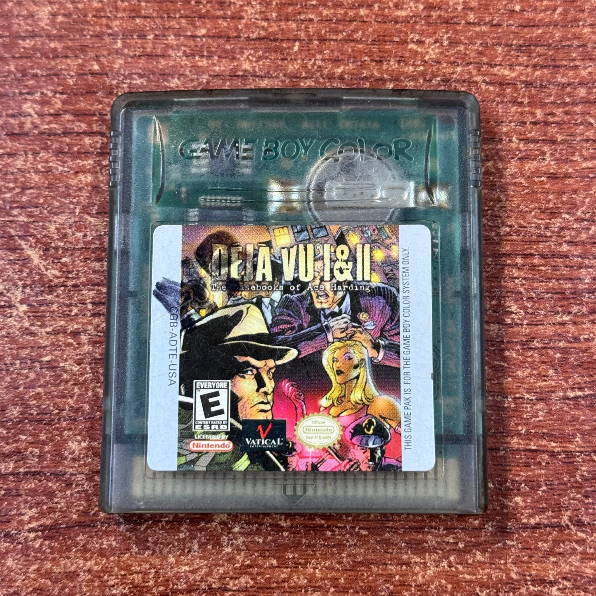 Deja Vu 1 & 2 (Nintendo Gameboy Color, Video Game) Tested Working 