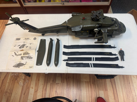 Black Hawk Helicopter with Driver 1/18 Scale  (GI Joe Style Elite Forces, BBI) **COMPLETE** - Bitz & Buttons