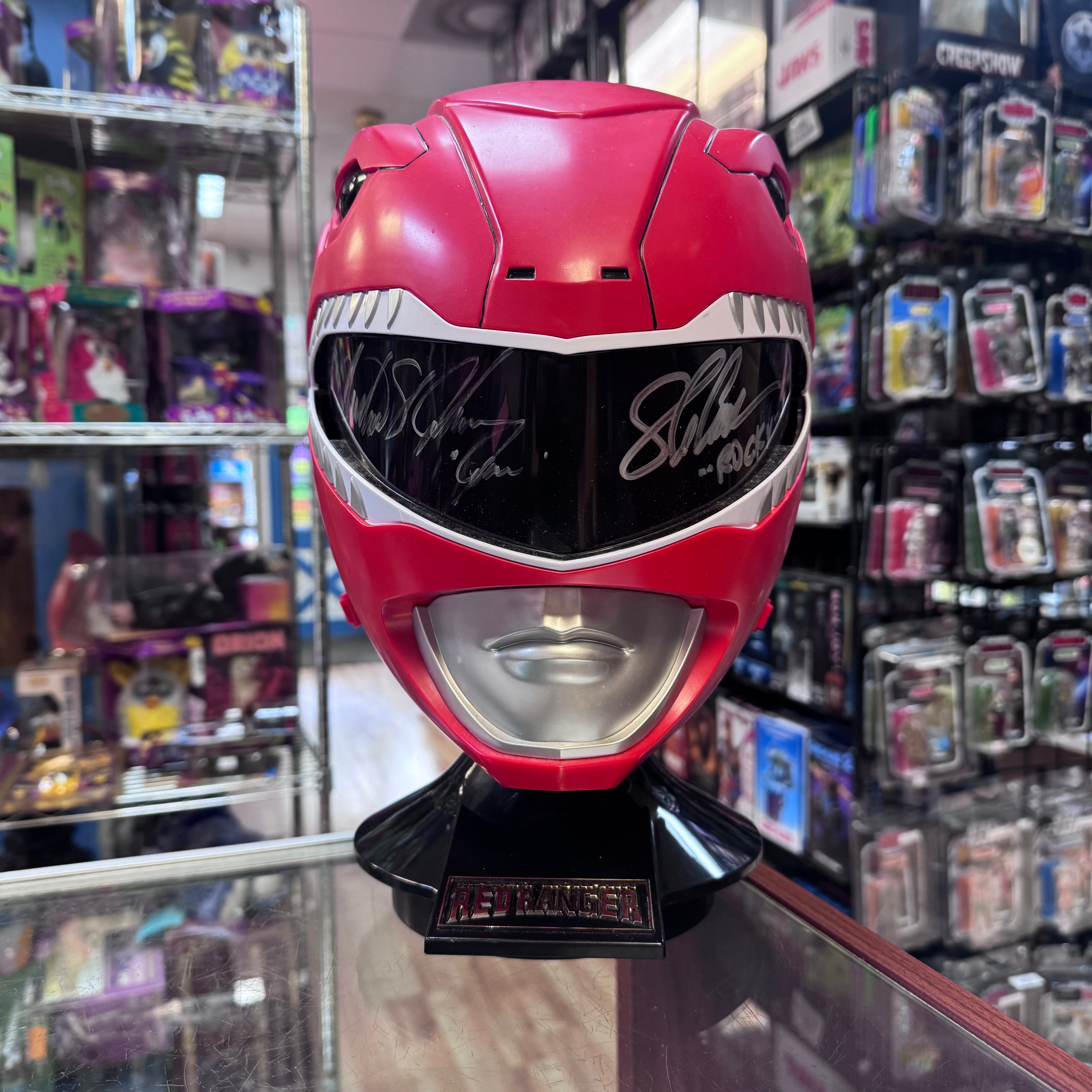 Red Ranger Rocky Signed By Austin John Steve Cardenas *JSA
