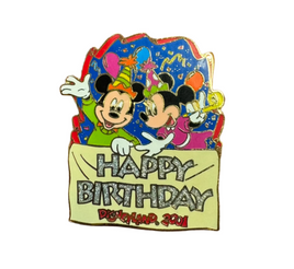 Mickey & Minnie Happy Birthday 2001 (Walt Disney Land, Pin Traders)