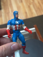 Captain America 3.75 Figure (Vintage Secret Powers, Mattel) LOOSE - Bitz & Buttons