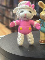 Lamb Chop & Baby Charlie Horse PVC (Vintage Lamb Chop, Benders) LOOSE - Bitz & Buttons