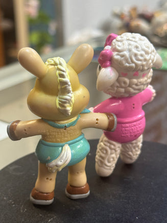 Lamb Chop & Baby Charlie Horse PVC (Vintage Lamb Chop, Benders) LOOSE - Bitz & Buttons