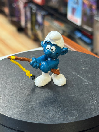 Fishing Smurf (Vintage PEYO, Schleich) - Bitz & Buttons