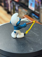 Fishing Smurf (Vintage PEYO, Schleich) - Bitz & Buttons