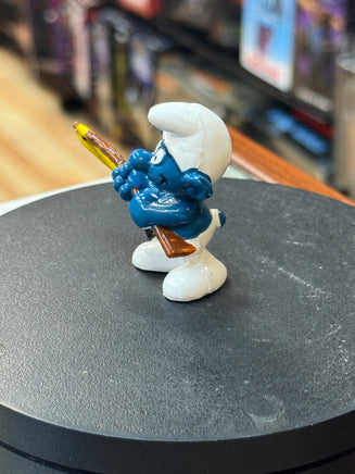Fishing Smurf (Vintage PEYO, Schleich) - Bitz & Buttons