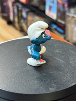 Mason Brick Layer Smurf (Vintage PEYO, Schleich) - Bitz & Buttons