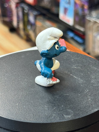 Mason Brick Layer Smurf (Vintage PEYO, Schleich) - Bitz & Buttons