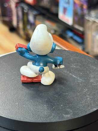 Mason Brick Layer Smurf (Vintage PEYO, Schleich) - Bitz & Buttons