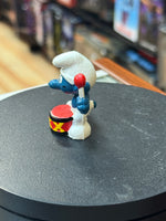 Drummer Smurf (Vintage PEYO, Schleich) - Bitz & Buttons