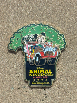 Animal Kingdom Passholder Mickey (Disney, Pin Traders) - Bitz & Buttons